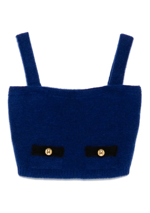 Alessandra Rich knitted tank top - Blue