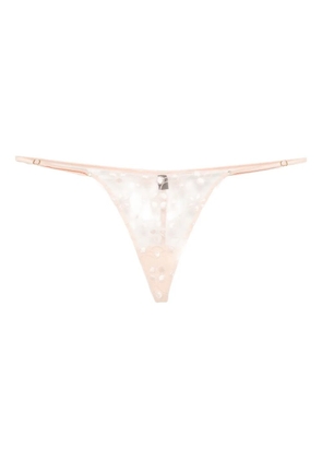 Kiki de Montparnasse rosette thong - Neutrals