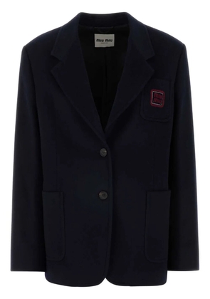 Miu Miu wool-blend blazer - Blue