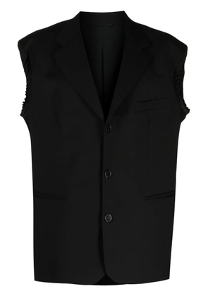 Raf Simons single-breasted sleeveless blazer - Black