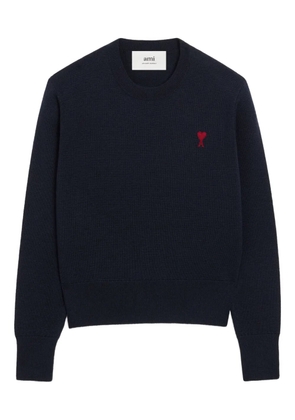 AMI Paris Ami De Coeur wool crew-neck sweater - Blue