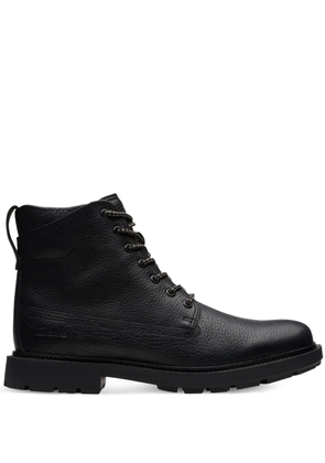Clarks Craftdale 2 Hi 'Black' boots - BLACK WARMLINED LEATHER
