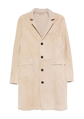 Eleventy suede coat - Neutrals