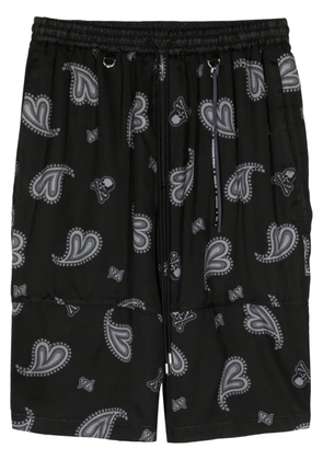 Mastermind World paisley-print bermuda shorts - Black
