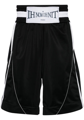 Ih Nom Uh Nit logo-tag boxing shorts - Black