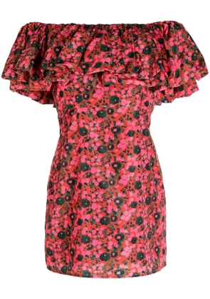 Rhode Vivi off-shoulder minidress - Pink