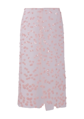 Cecilie Bahnsen sequin-embellished skirt - Pink