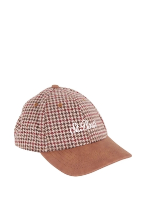MC2 Saint Barth houndstooth baseball hat - Brown