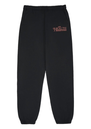 Sporty & Rich SR Health Resort cotton track pants - Black