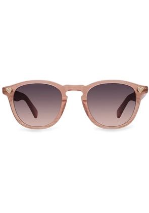 Garrett Leight round-frame sunglasses - Pink