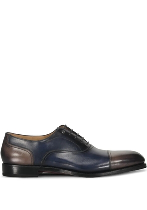 Ferragamo leather panelled shoes - Blue