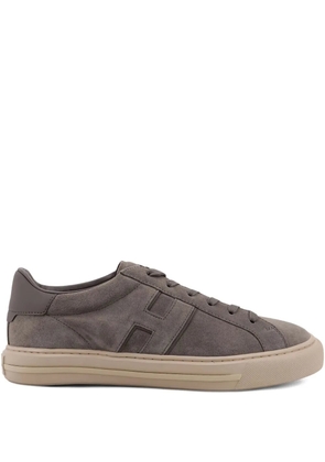 Hogan H691 suede lace-up sneakers - Grey