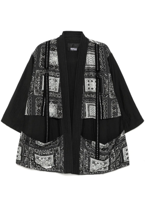 Mostly Heard Rarely Seen Fisherman Kimono jacket - Black