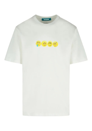 BARROW emoji-print cotton T-shirt - White