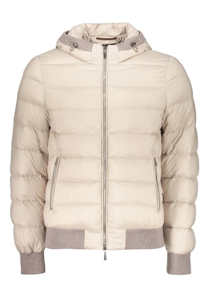 Moorer Depisis-S3 hooded padded jacket - Neutrals