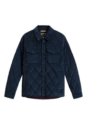 Woolrich corduroy quilted shirt jacket - Blue