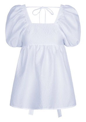 Cecilie Bahnsen Alma matelassé-effect blouse - White