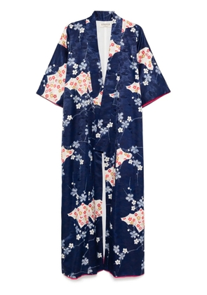 A.N.G.E.L.O. Vintage Cult 1970s pre-owned floral-print kimono - Blue