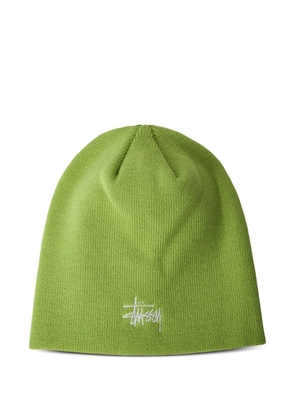 Stüssy logo-embroidered beanie - Green
