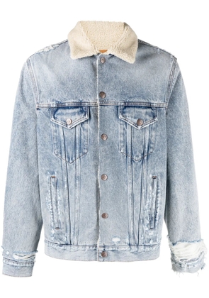 MM6 Maison Margiela distressed denim jacket - Blue