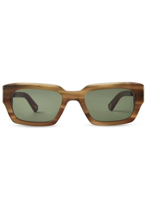 MR. LEIGHT Maverick S rectangle-frame sunglasses - Brown