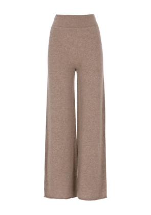 Vanisè elasticated-waistband trousers - Brown