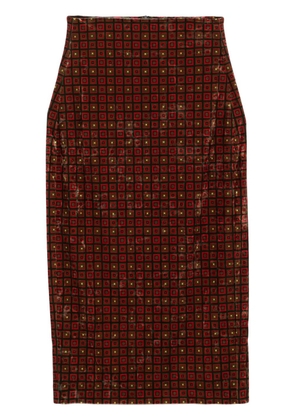 Pierre-Louis Mascia Ranat midi skirt - Red