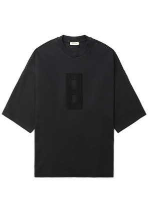 Fear Of God Embroidered 8 oversized T-shirt - Black