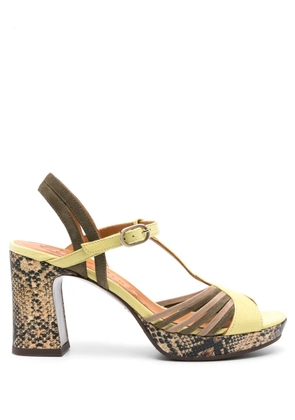 Chie Mihara Kija 70mm leather sandals - Green
