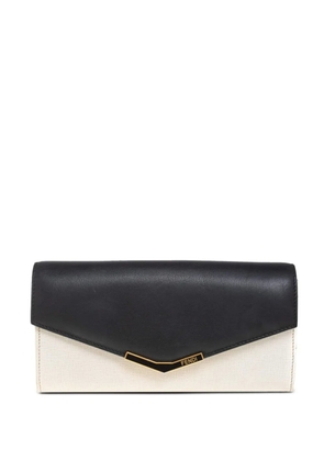 FENDI envelope leather wallet - White