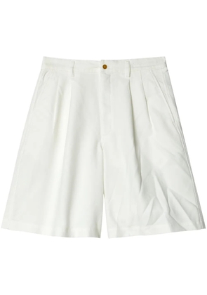 Comme Des Garçons Shirt pleat-detail wide-leg shorts - White