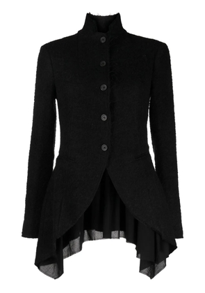 Forme D'expression stand up-collar button-up jacket - Black