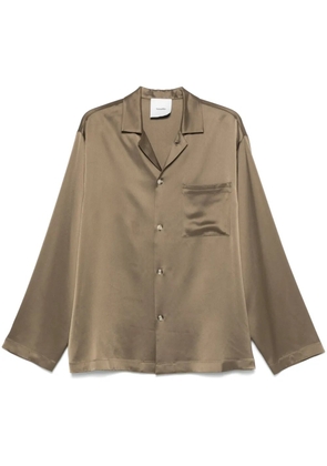 Nanushka satin shirt - Brown