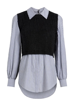 Cinq A Sept Mara shaker vest top - Black