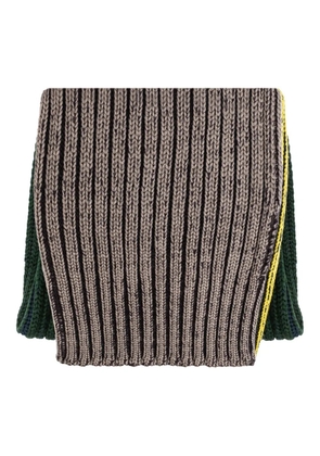 Homme Plissé Issey Miyake ribbed scarf - Brown