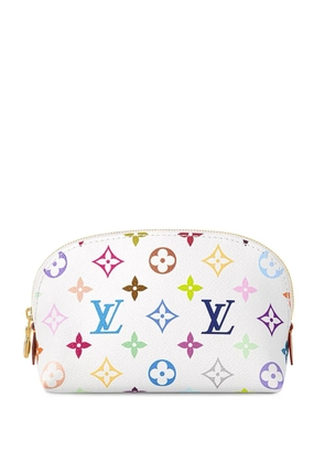 Louis Vuitton Pre-Owned X Takashi Murakami Monogram Multicolour-canvas wash bag - White