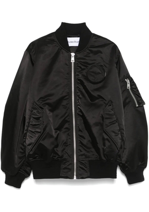 Études Studio logo-patch bomber jacket - Black