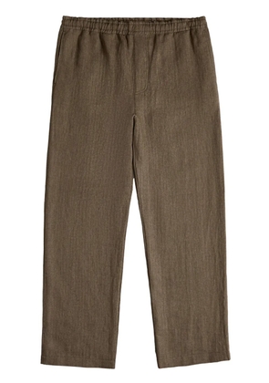 Tod's Coulisse linen trousers - Brown
