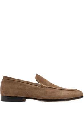Forsa stitched suede loafers - Brown