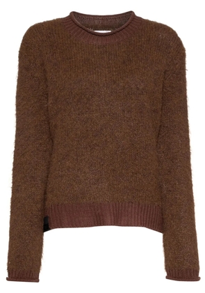 izzue crew-neck jumper - Brown
