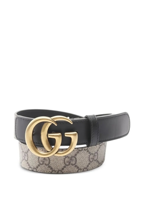 Gucci Pre-Owned Double G Supreme belt - Black