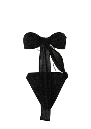 Oséree cut-out detail lurex swimsuit - Black