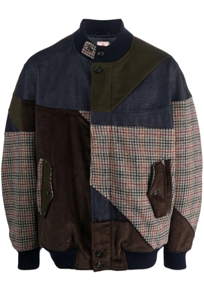 Baracuta patchwork-design bomber jacket - Green
