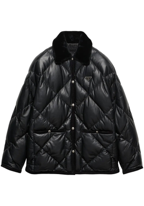 Prada quilted leather jacket - Black