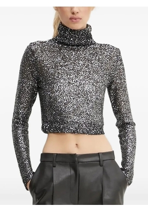 A.L.C. sequinned turtleneck top - Grey