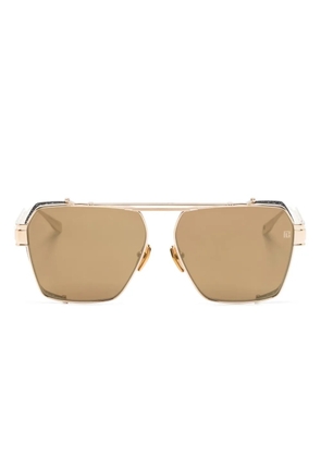 Balmain Eyewear pilot-frame sunglasses - Gold