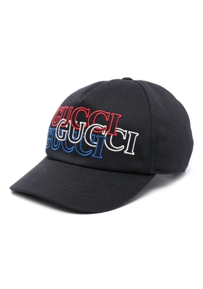 Gucci logo-embroidered baseball cap - Blue