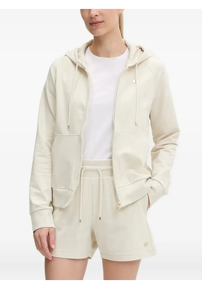 Ea7 Emporio Armani zip-front hoodie - Neutrals