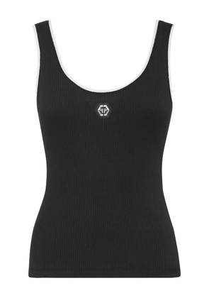 Philipp Plein ribbed tank top - Black