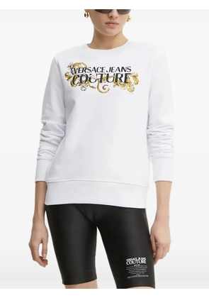 Versace Jeans Couture sequin-embellished sweatshirt - White